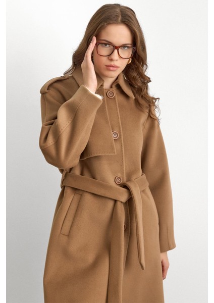 Gömlek Yaka Punto Dikiş Detaylı Premium Kaban K. Kamel 3125 fırsatları