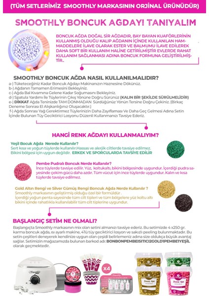 Yüz ve Bikini Bölgesi Için Doğal Granül Boncuk Ağda Seti, Tüy Losyonu ve Spatula indirimleri