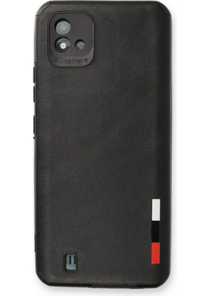 Realme C11 2021 Kılıf Loop Deri Silikon - Siyah