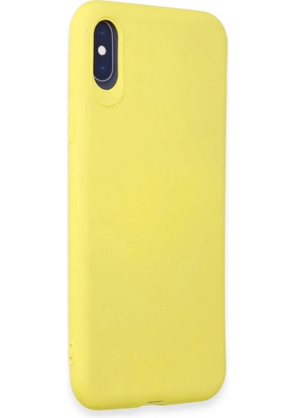iPhone x Kılıf First Silikon - Sarı fiyatları