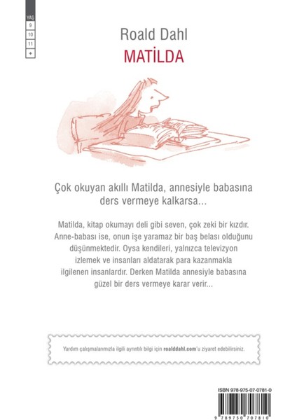 Türkçe Baskı: Matilda - Roald Dahl | Vitrindeki Kitaplar fiyatları