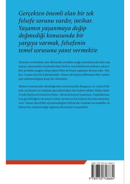 Sisifos Söyleni / Nobel Edebiyat Ödülü - Albert Camus | Vitrindeki Kitaplar fiyatları