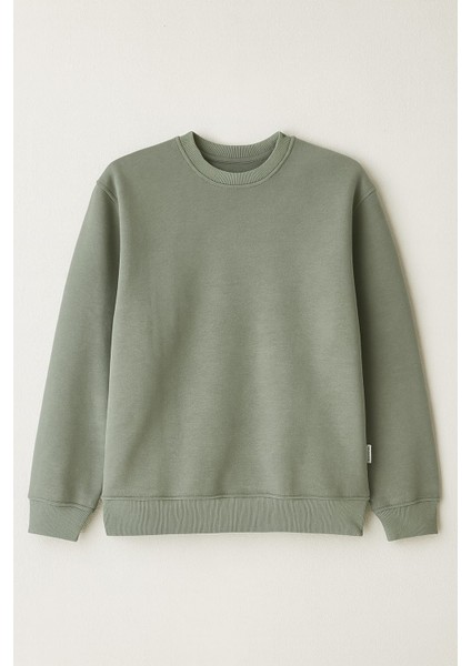 Düz Renk Oversize Üç Ip Erkek Sweatshirt fiyatları