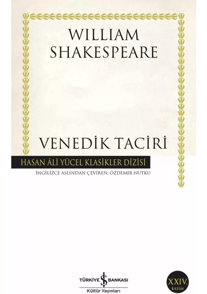 Venedik Taciri - William Shakespeare | Vitrindeki Kitaplar
