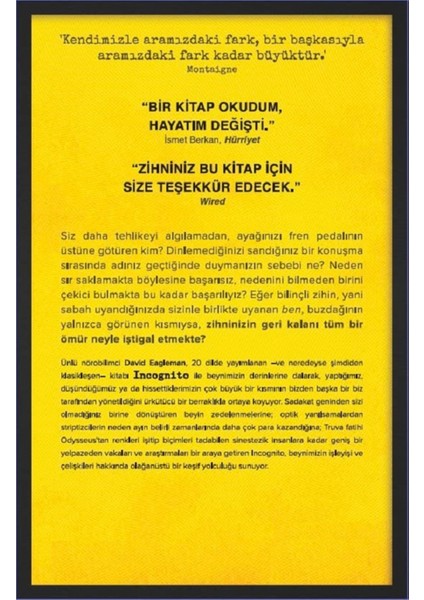 Incognito: Beynin Gizli Hayatı - David Eagleman | Vitrindeki Kitaplar fiyatları