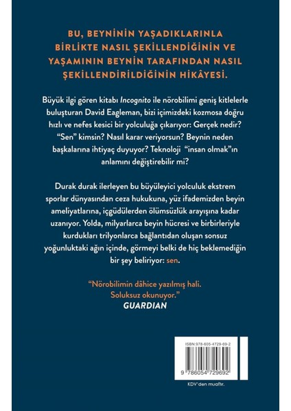 Beyin: Senin Hikayen - David Eagleman / Incognito'nun Yazarından | Vitrindeki Kitaplar fiyatları