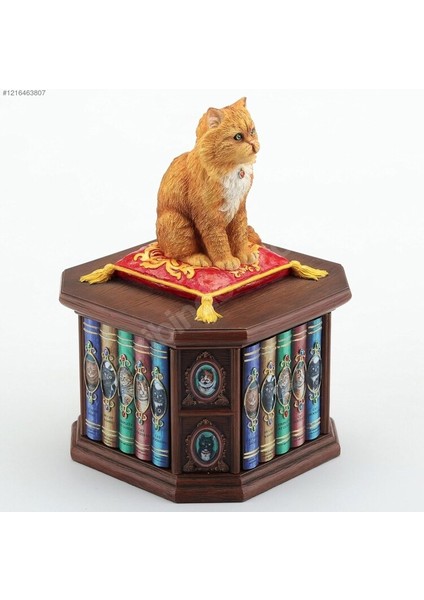 Hayvanlar Alemi Kütüphaneci Kedi Biblo Hediyelik 1 Adet indirimleri