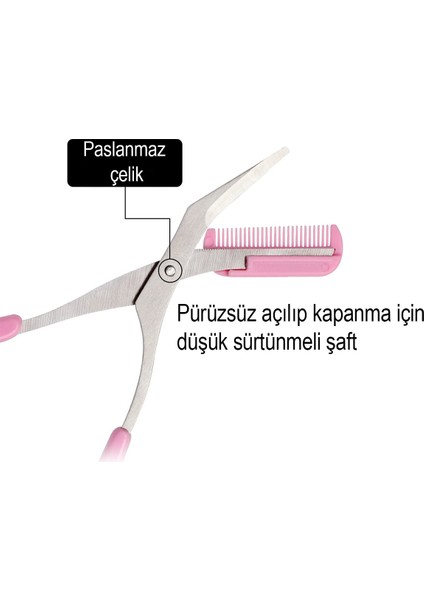 Pratik Kaş ve Bıyık Makası, Yüz ve Kirpik Düzenleyici, Kolay Şekillendirme modelleri
