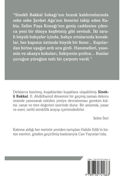 Sinekli Bakkal: Selim Ileri'nin Sonsözüyle - Halide Edib Adıvar | Vitrindeki Kitaplar fiyatları