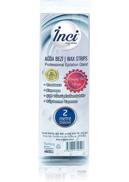 Dilimli Ağda Bezi 2 Metre – Hassas ve Güzel Temizlik Sağlar