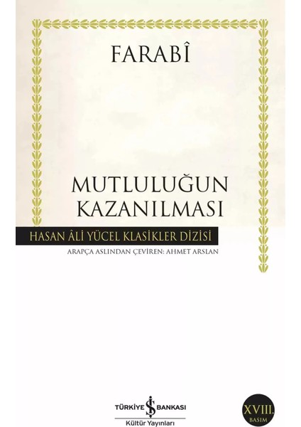 Mutluluğun Kazanılması - Farabi | Vitrindeki Kitaplar