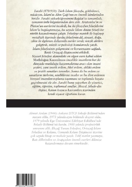 Mutluluğun Kazanılması - Farabi | Vitrindeki Kitaplar fiyatları