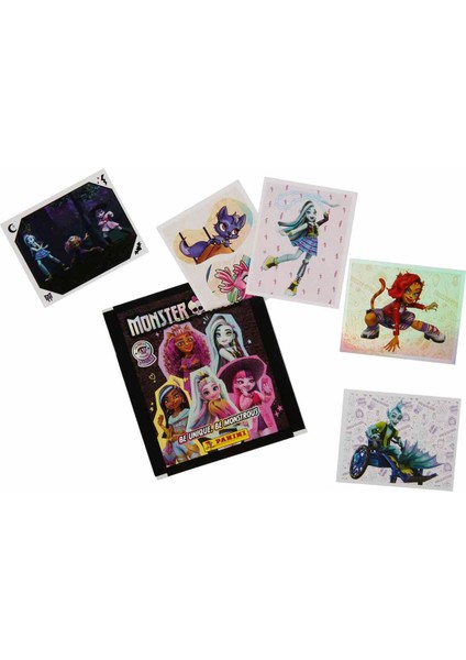 Lisanslı Panini Monster High Çıkartma Albümü+10 Paket (50 Adet) Çıkartma fiyatları
