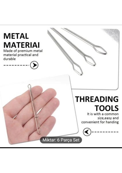 Kolay Takım Ip Geçirme Aleti, Kordon Kilitleyici ve Dikiş Aracı (6)