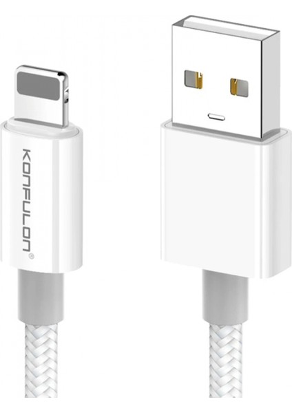 DC79 1m 3A USB To Lightning Hızlı Şarj Kablo - Beyaz