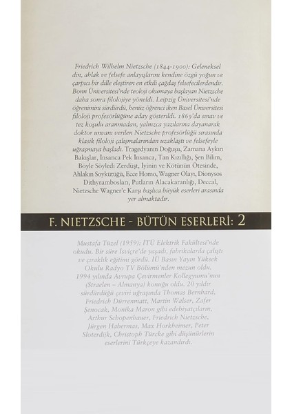 Tragedyanın Doğuşu - Friedrich Nietzsche | Vitrindeki Kitaplar fiyatları