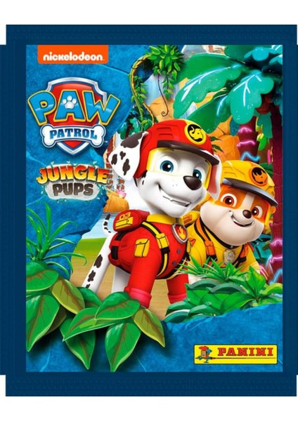 Lisanslı Paw Patrol Jungle Pups Panini 10 Paket (50 Adet) Stickers modelleri
