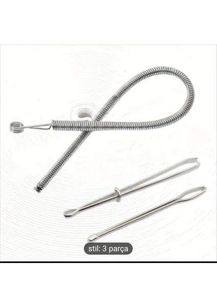 3'lü Esnek Bel Kayışı ve Iplik Geçirme Aleti Seti Çok Amaçlı Kullanım