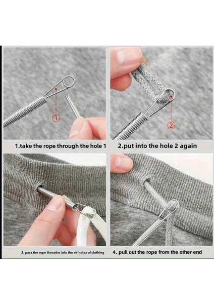 3'lü Esnek Bel Kayışı ve Iplik Geçirme Aleti Seti Çok Amaçlı Kullanım fırsatları