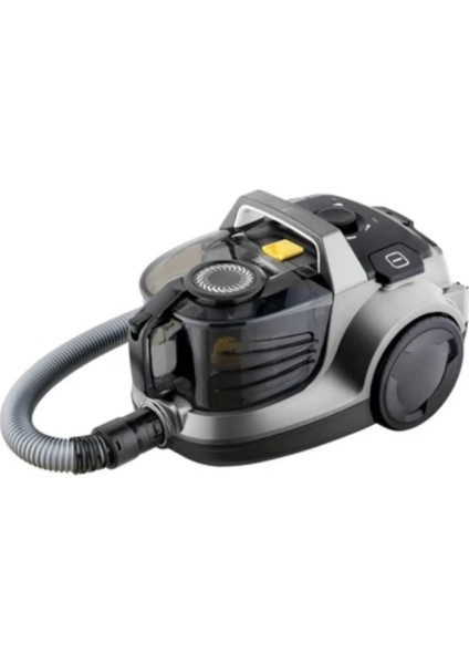 890 W H.e.p.a. 13 Filtre ,freelander Bl 6054 Toz Torbasız Elektrikli Süpürge,sarı-Gri