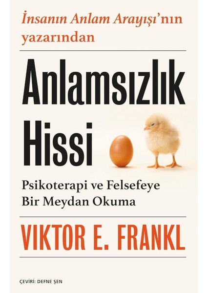 Anlamsızlık Hissi - Viktor Emil Frankl | Vitrindeki Kitaplar