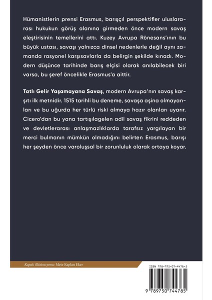 Tatlı Gelir Yaşamayana Savaş - Desiderius Erasmus | Vitrindeki Kitaplar fiyatları