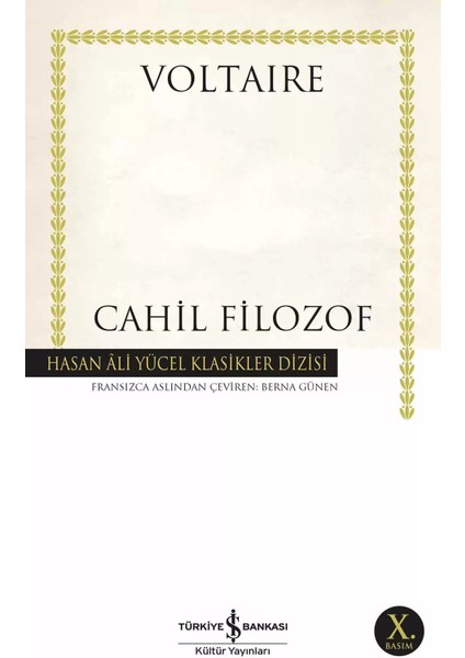 Cahil Filozof - Voltaire | Vitrindeki Kitaplar fiyatları