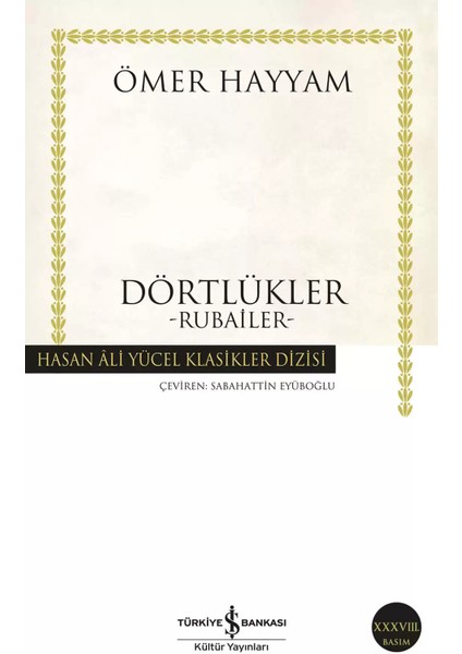 Dörtlükler: Rubailer - Ömer Hayyam | Vitrindeki Kitaplar