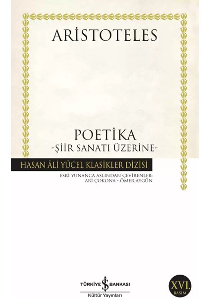 Poetika – Şiir Sanatı Üstüne / Aristoteles | Vitrindeki Kitaplar