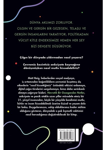 Nevrotik Bir Gezegenden Notlar - Matt Haig | Vitrindeki Kitaplar fiyatları