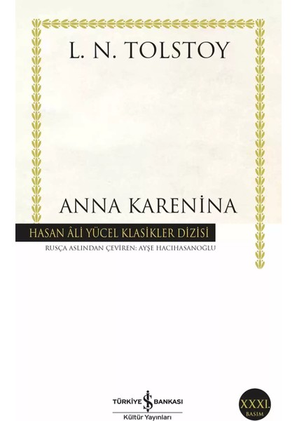 Anna Karenina - L.n. Tolstoy | Vitrindeki Kitaplar