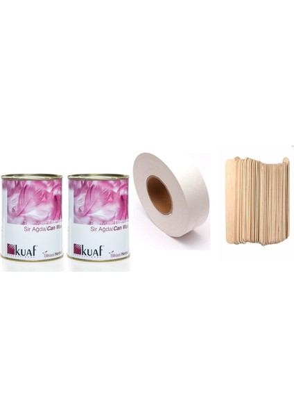 Titanyum Ağda 2X800ML, 100 Spatula ve 50 M Bezi ile Rahat Kullanım Sağlar