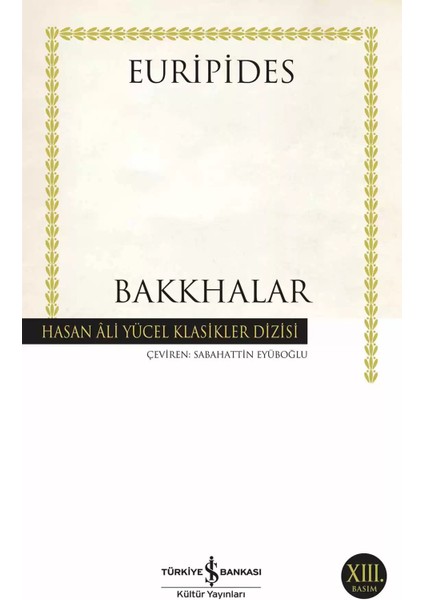 Bakkhalar - Euripides | Vitrindeki Kitaplar