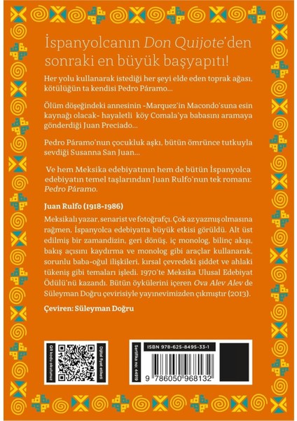 Pedro Paramo - Juan Rulfo | Vitrindeki Kitaplar fiyatları