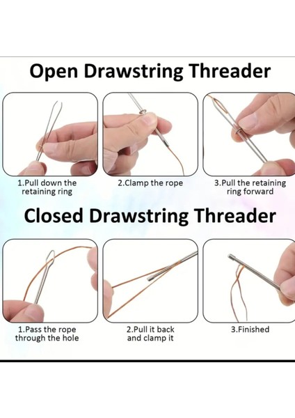 Hızlı ve Kolay Ip Geçirme Aracı, Kordon Kilitleyici, Dikiş ve Takma Kolaylığı fırsatları