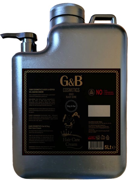 Msa-Shop G&b Kıl Bakım Pet Kremi 5 Lt