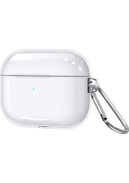 Airpods Pro 2 Uyumlu Şeffaf Anahtar Askılıklı Bluetooth Kulaklık Kılıfı - FC567
