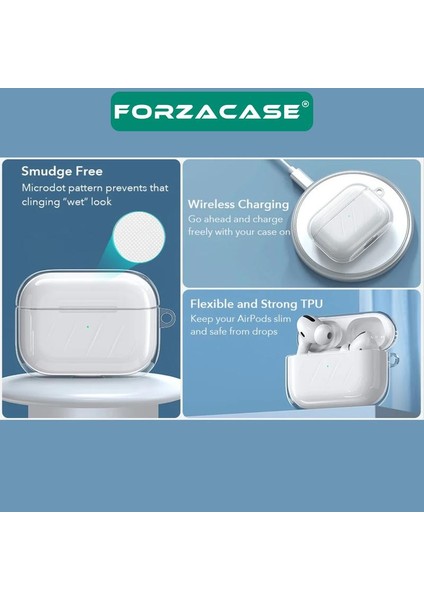 Airpods Pro 2 Uyumlu Şeffaf Anahtar Askılıklı Bluetooth Kulaklık Kılıfı - FC567 fırsatları