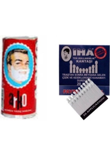 Traş Sabunu ve Tek Kullanımlık Kan Taşı Seti, Pratik ve Temiz Kullanım Sağlar.