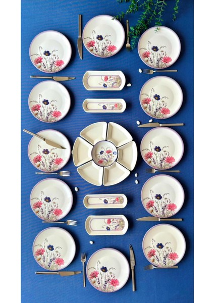 Hercai Serisi 12 Kişilik 23 Parça Kahvaltı Takımı fiyatları