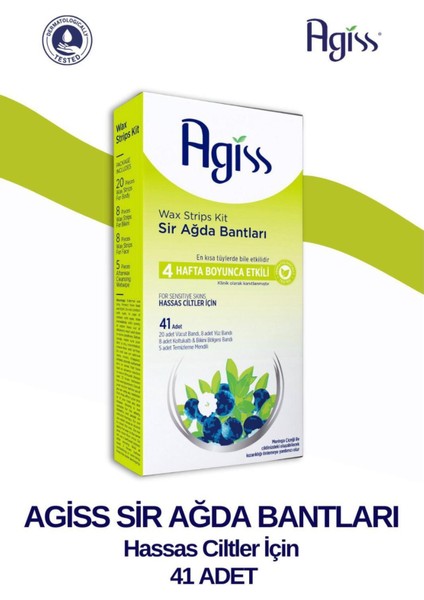 41'li Hassas Ciltler Için Ağda Bandı, Güzel ve Pürüzsüz Sonuç