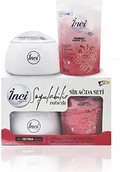 Pratik Ağda Isıtıcı ve Pudralı Ağda Paketi, 200G, Kolay Kullanım