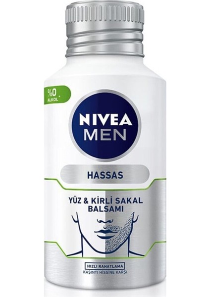 Hassas Yüz ve Sakal Balsamı 125ML, Temiz ve Bakımlı Görünüm Sağlar