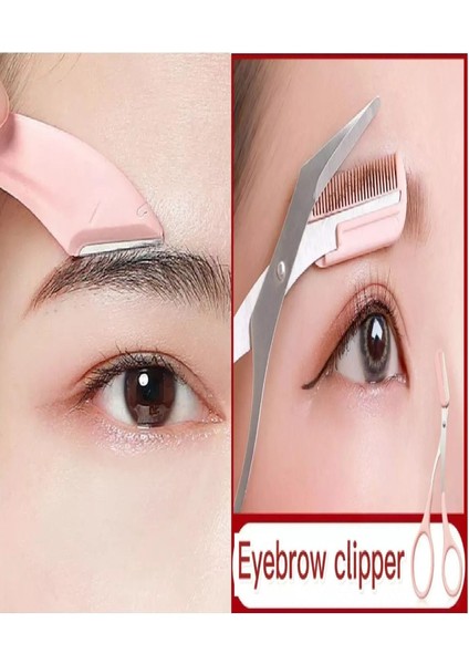 Iki Parça Kaş Makası ve Usturası Seti, Bakım ve Güzellik Için Ideal fiyatları