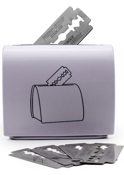 Güvenli ve Doğa Dostu Metal Saklama Kutusu, 50 Jilet Kapasiteli