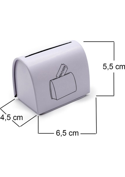 Güvenli ve Doğa Dostu Metal Saklama Kutusu, 50 Jilet Kapasiteli