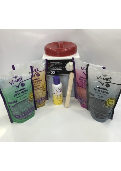 Doğal Ağda Seti, 4'lü, Güzel ve Pürüzsüz Cilt Için.