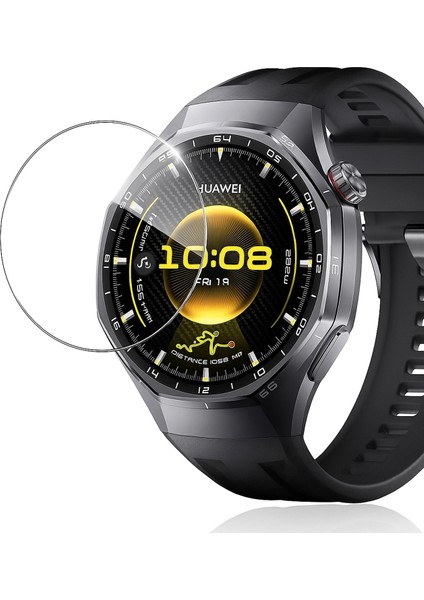Huawei Watch Gt6 46MM ile Uyumlu Temperli Kırılmaz Cam Ekran Koruyucu - FC861