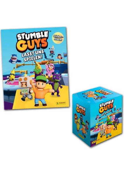 Lisanslı Stumble Guys Sticker Collection Starter Pack+Box Of 36 (180 Çıkartma)