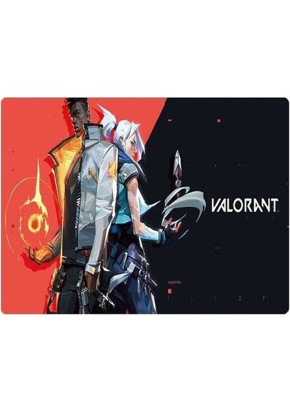 Valornt Oyuncu Mouse Pad 32X24 cm Kaymaz Taban Dikişli